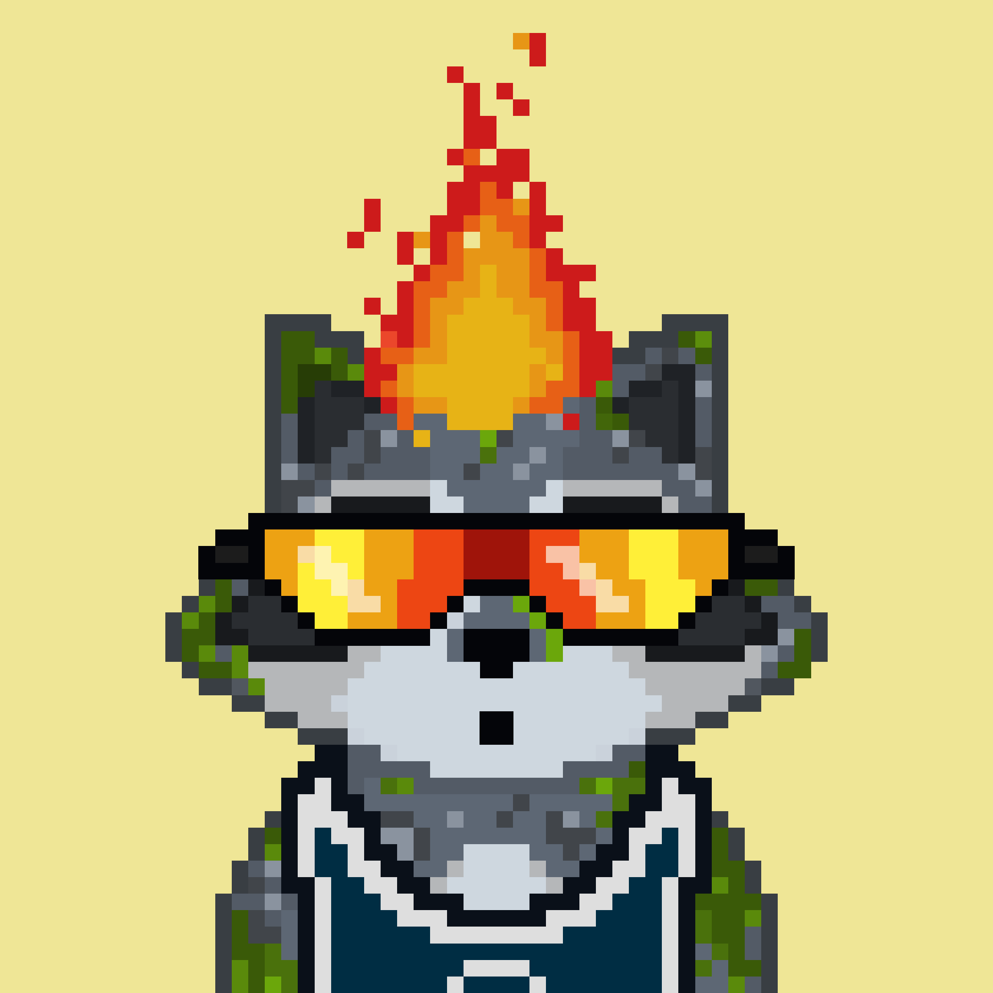 Pixel Raccoon #137 NFT on Algorand