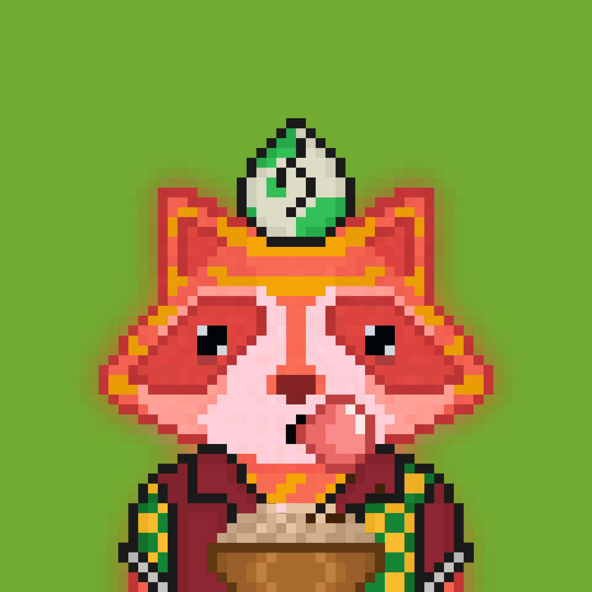 Pixel Raccoon #142 NFT on Algorand