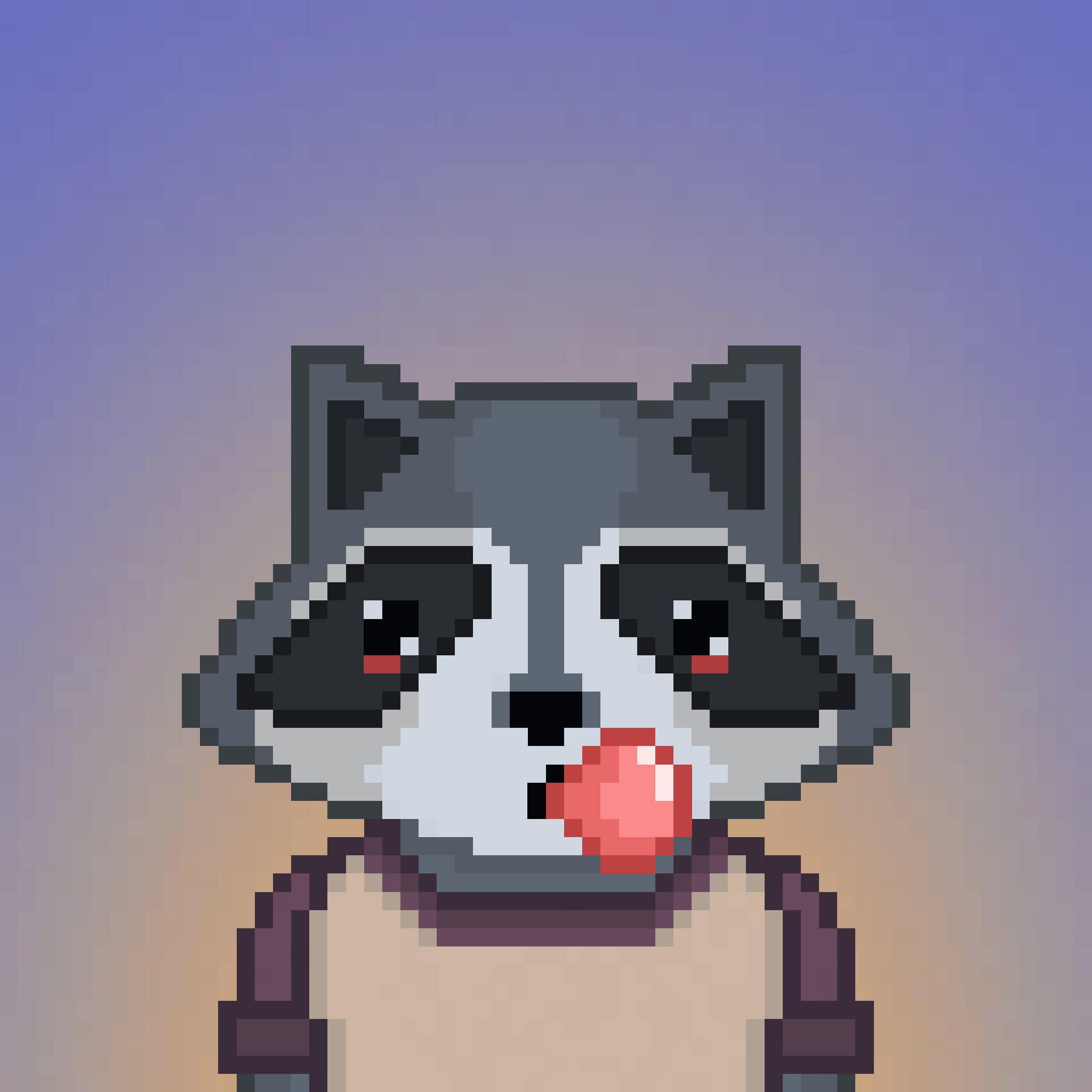 Pixel Raccoon #144 NFT on Algorand
