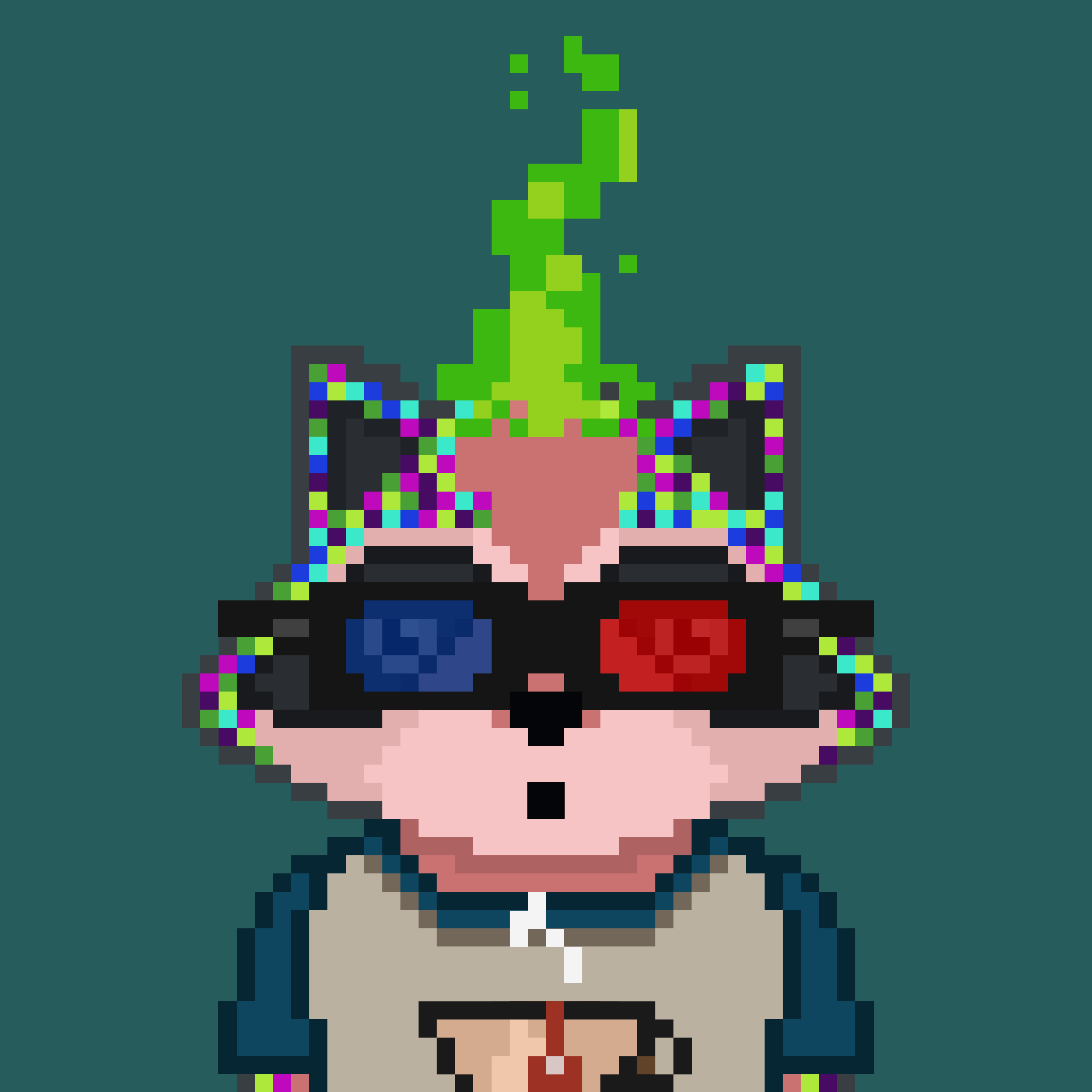 Pixel Raccoon #1608 NFT on Algorand
