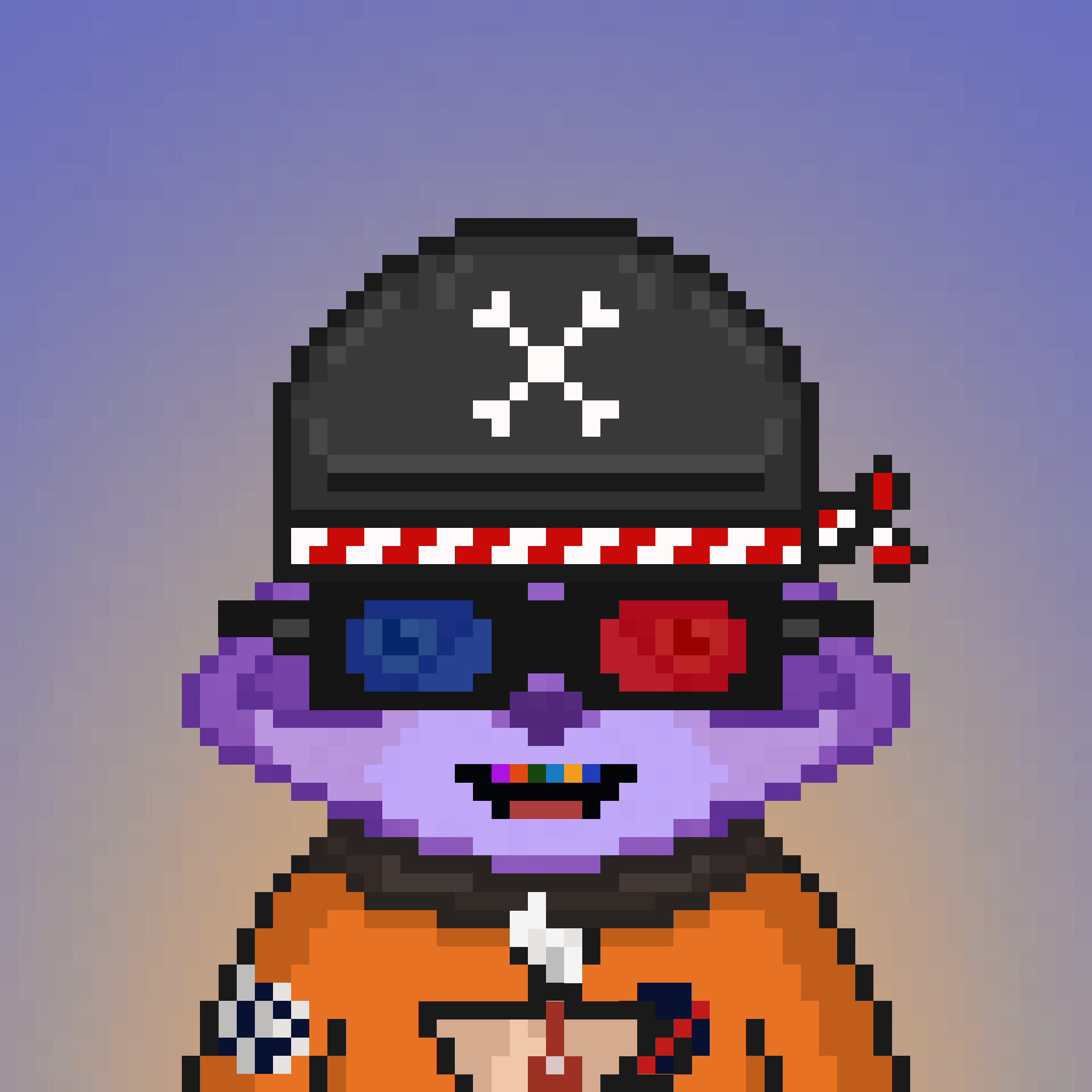 Pixel Raccoon #1617 NFT on Algorand