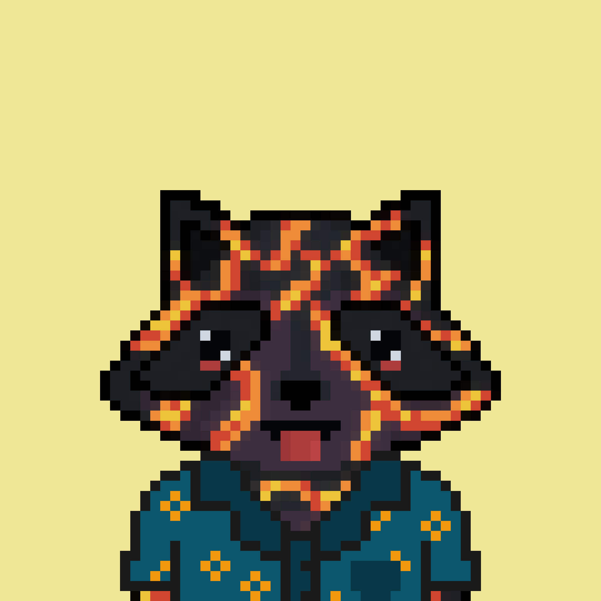 Pixel Raccoon #1636 NFT on Algorand