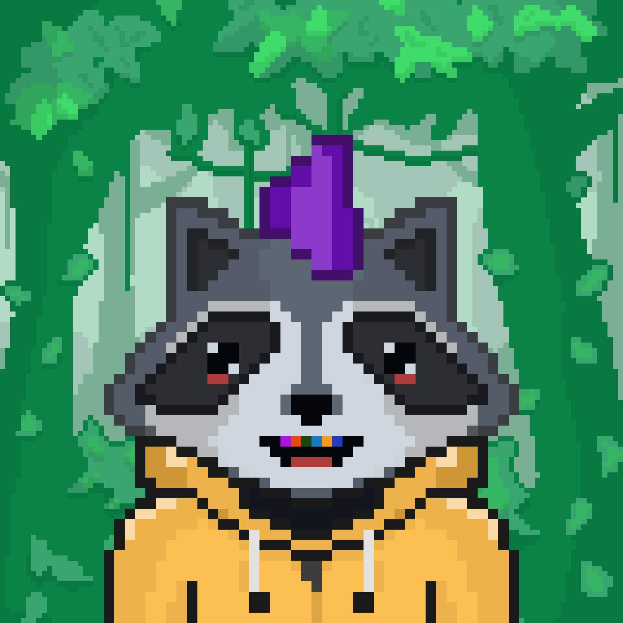 Pixel Raccoon #1646 NFT on Algorand