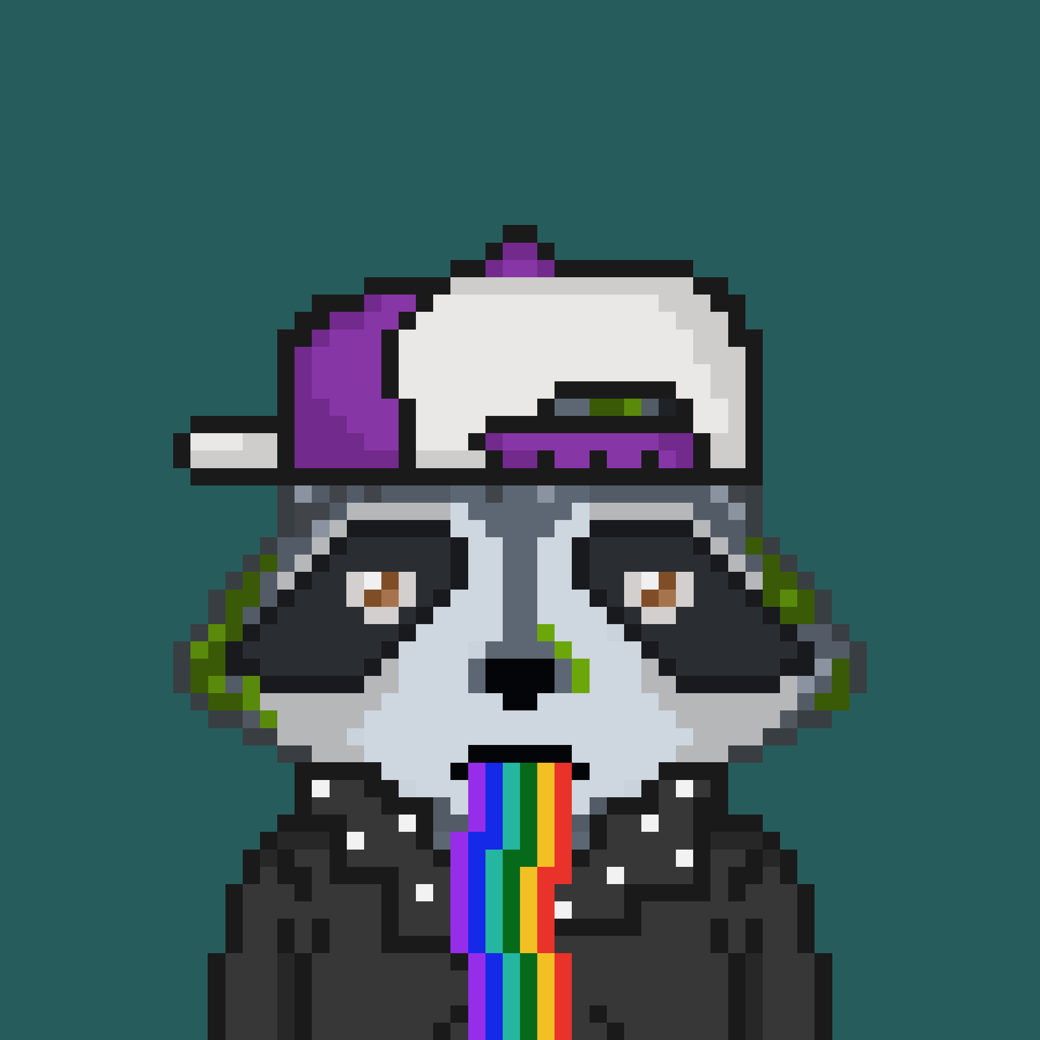 Pixel Raccoon #1698 NFT on Algorand