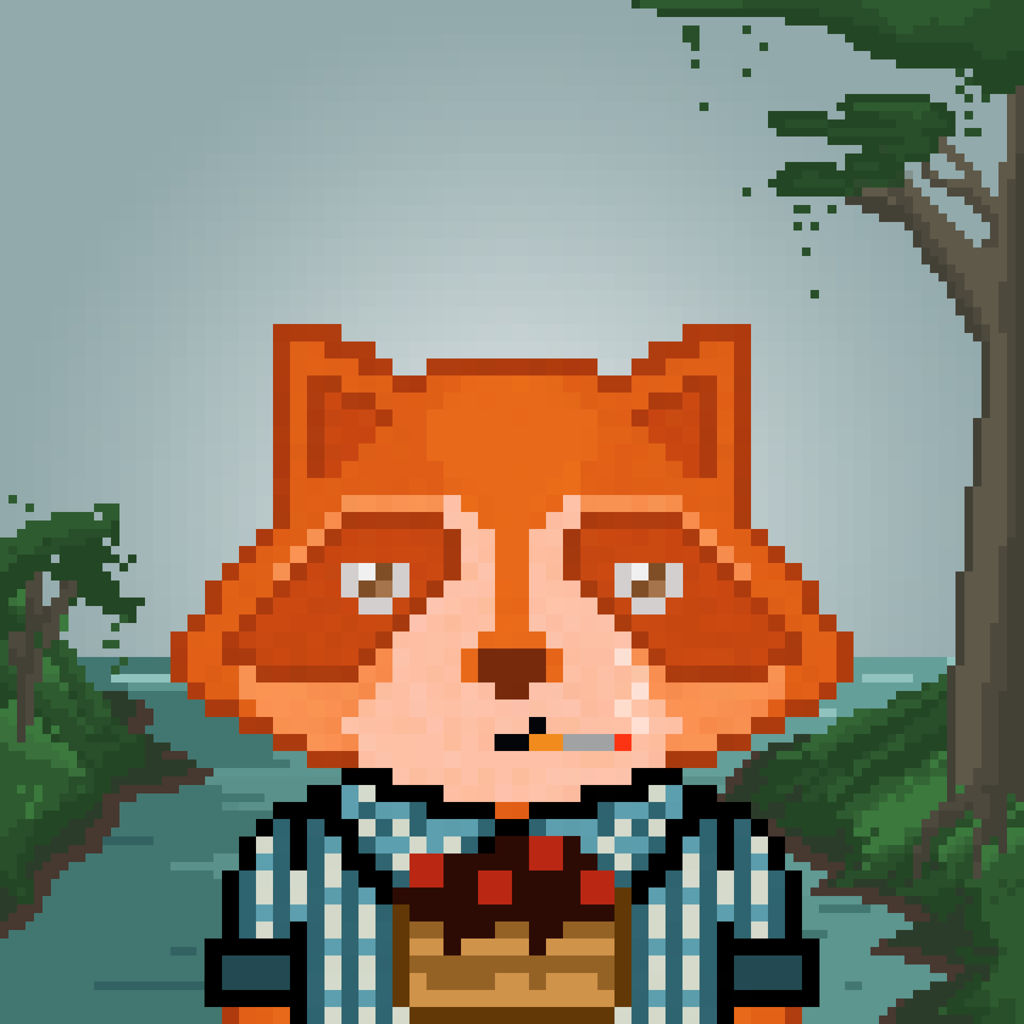 Pixel Raccoon #170 NFT on Algorand