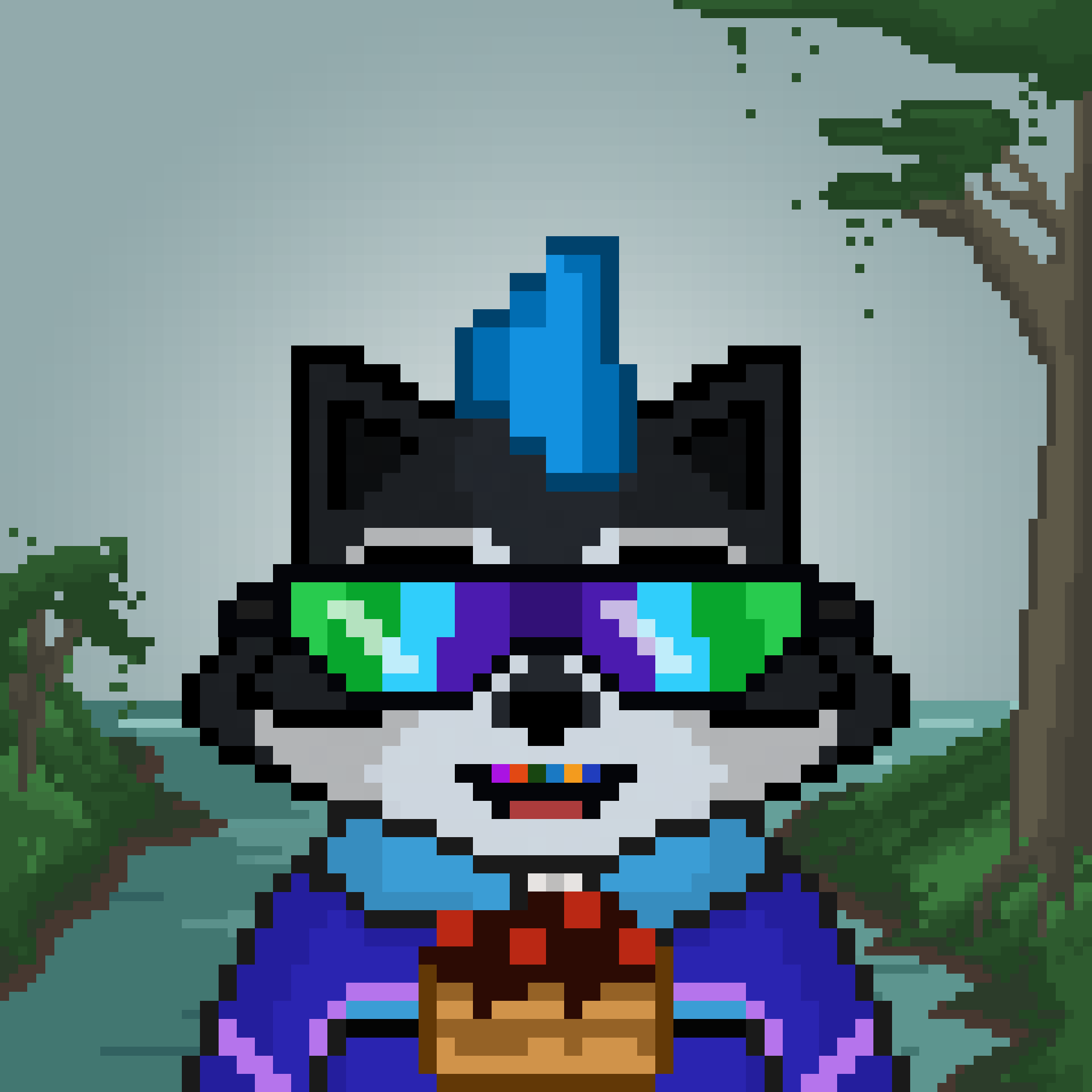 Pixel Raccoon #178 NFT on Algorand