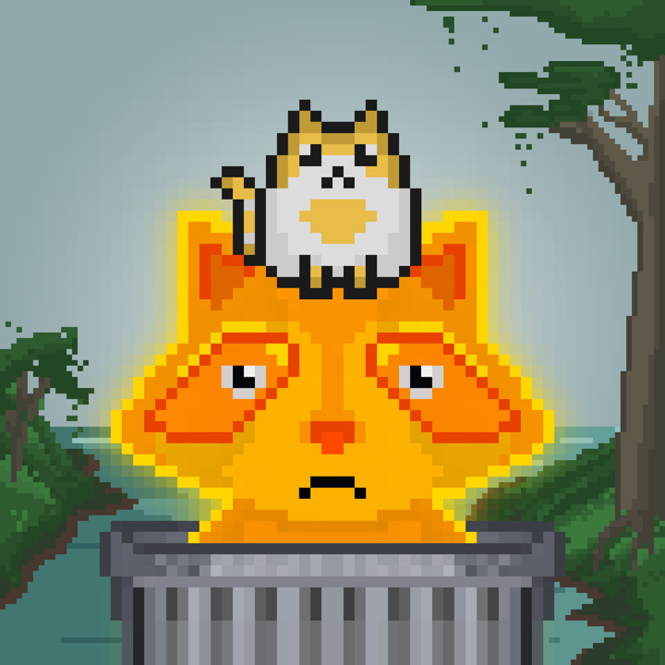 An image of Pixel Raccoon #18