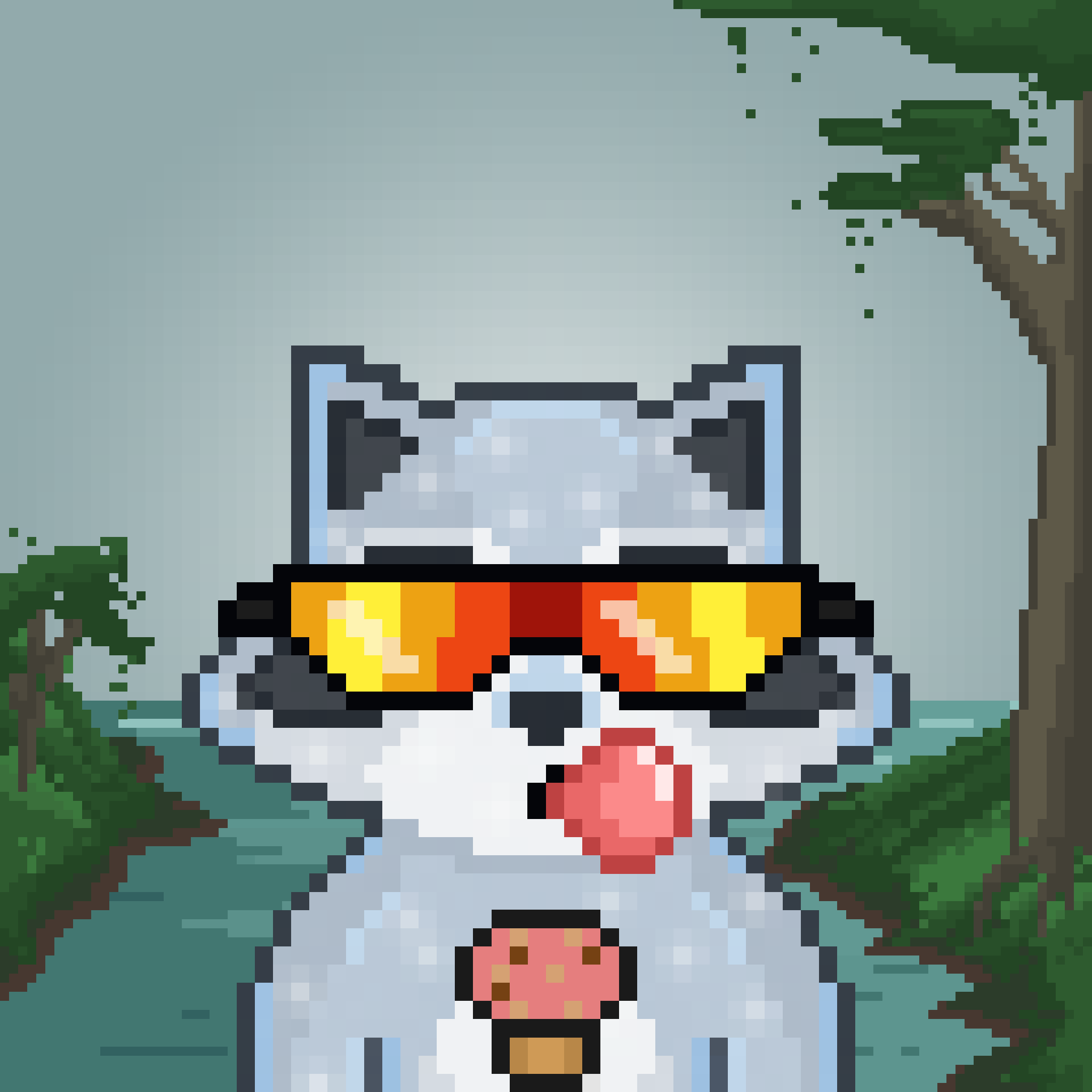 Pixel Raccoon #1832 NFT on Algorand