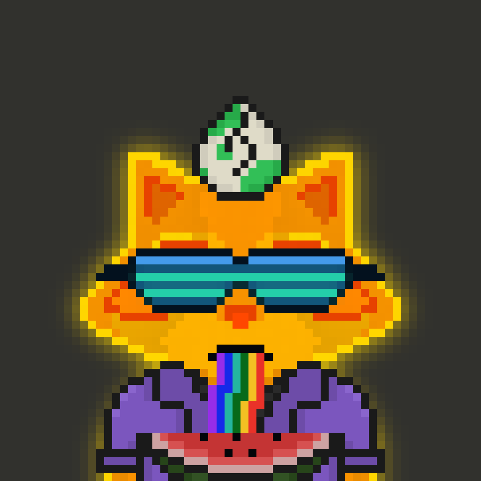 Pixel Raccoon #1834 NFT on Algorand
