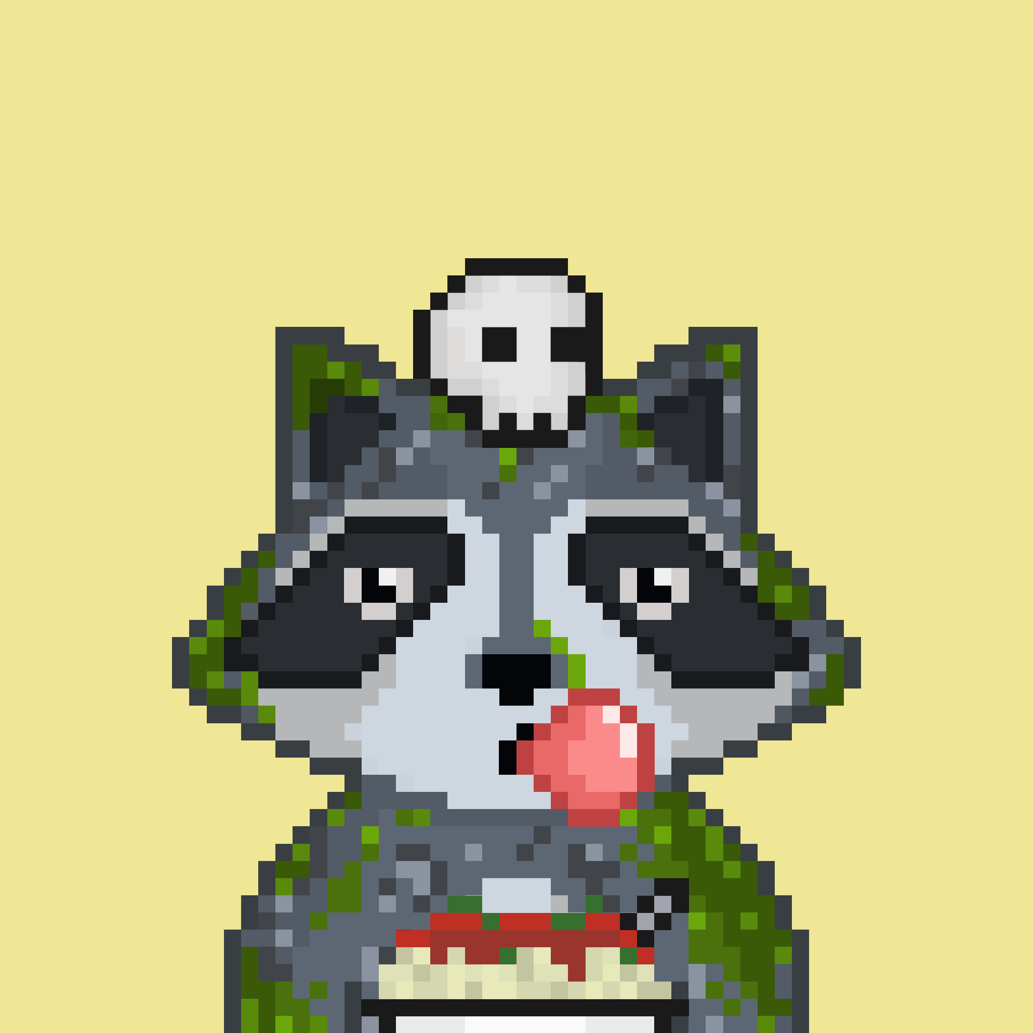 Pixel Raccoon #1836 NFT on Algorand