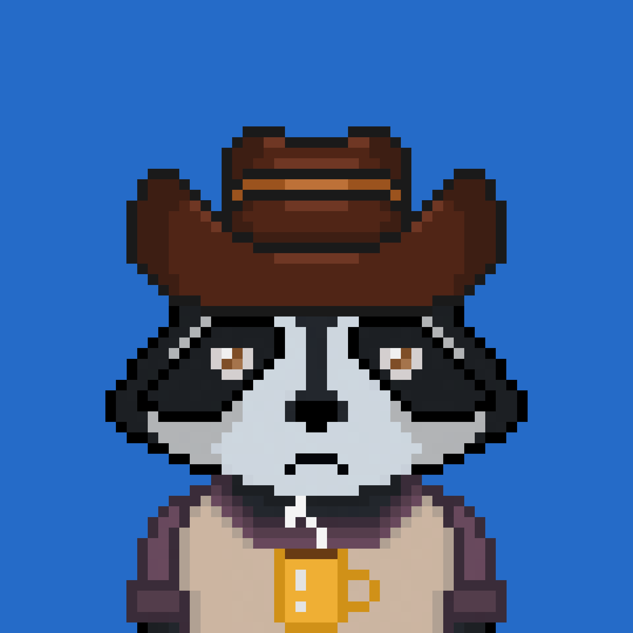Pixel Raccoon #1858 NFT on Algorand
