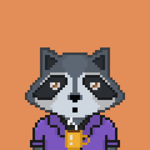 An image of Pixel Raccoon #19