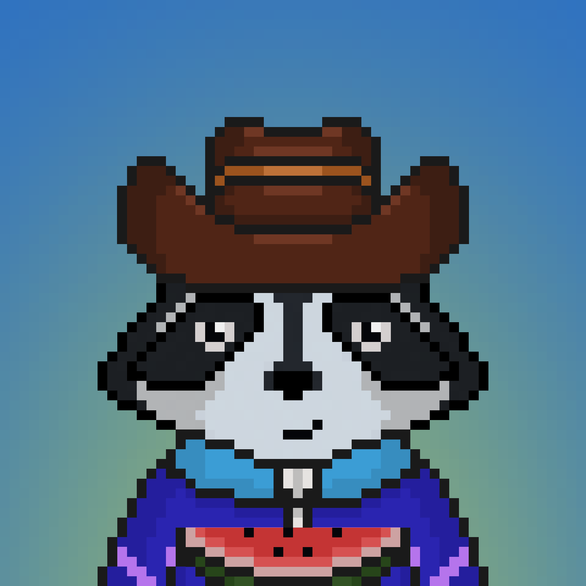 Pixel Raccoon #196 NFT on Algorand