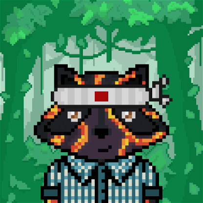 Pixel Raccoon #1996