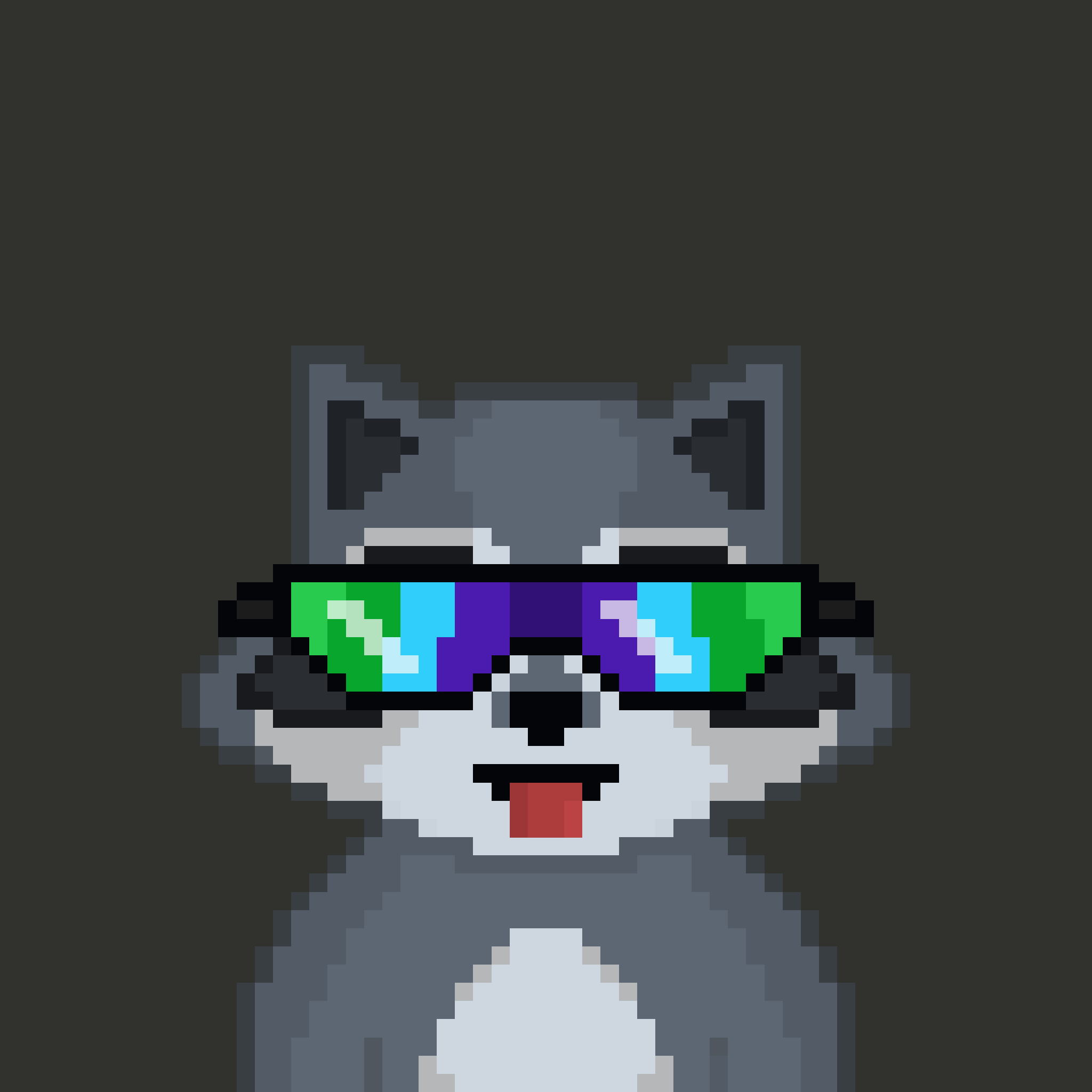 Pixel Raccoon #2005 NFT on Algorand