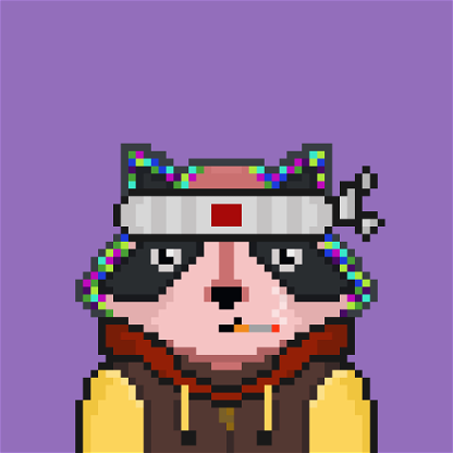 Pixel Raccoon #2041