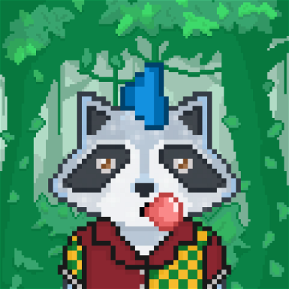 Pixel Raccoon #2043