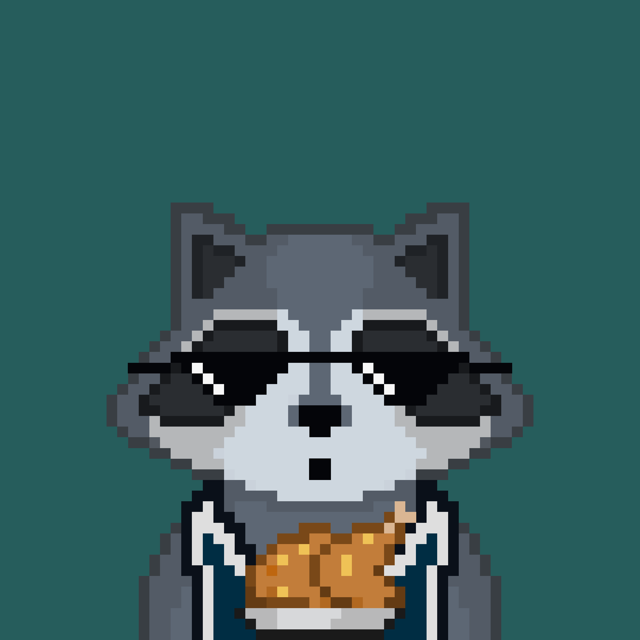 Pixel Raccoon #2067 NFT on Algorand