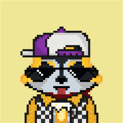 Pixel Raccoon #209