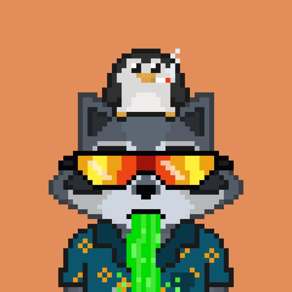 An image of Pixel Raccoon #2099