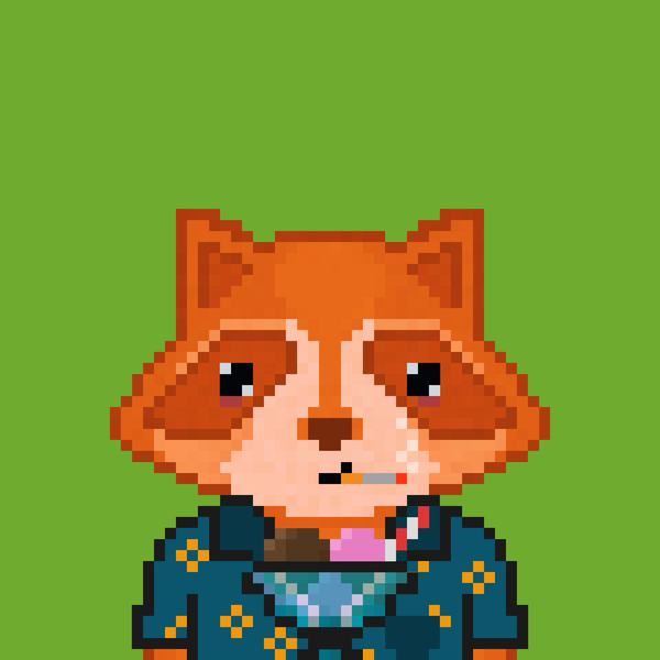 An image of Pixel Raccoon #2114