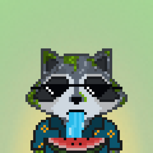 An image of Pixel Raccoon #2117