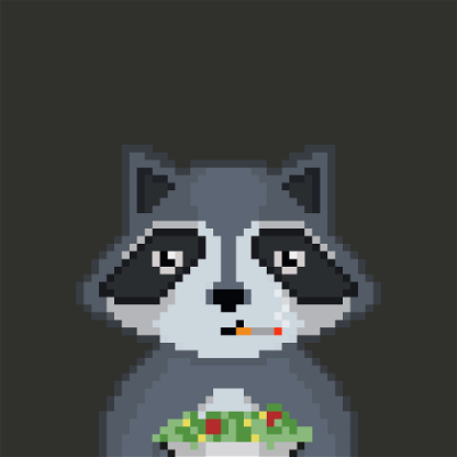 Pixel Raccoon #2142
