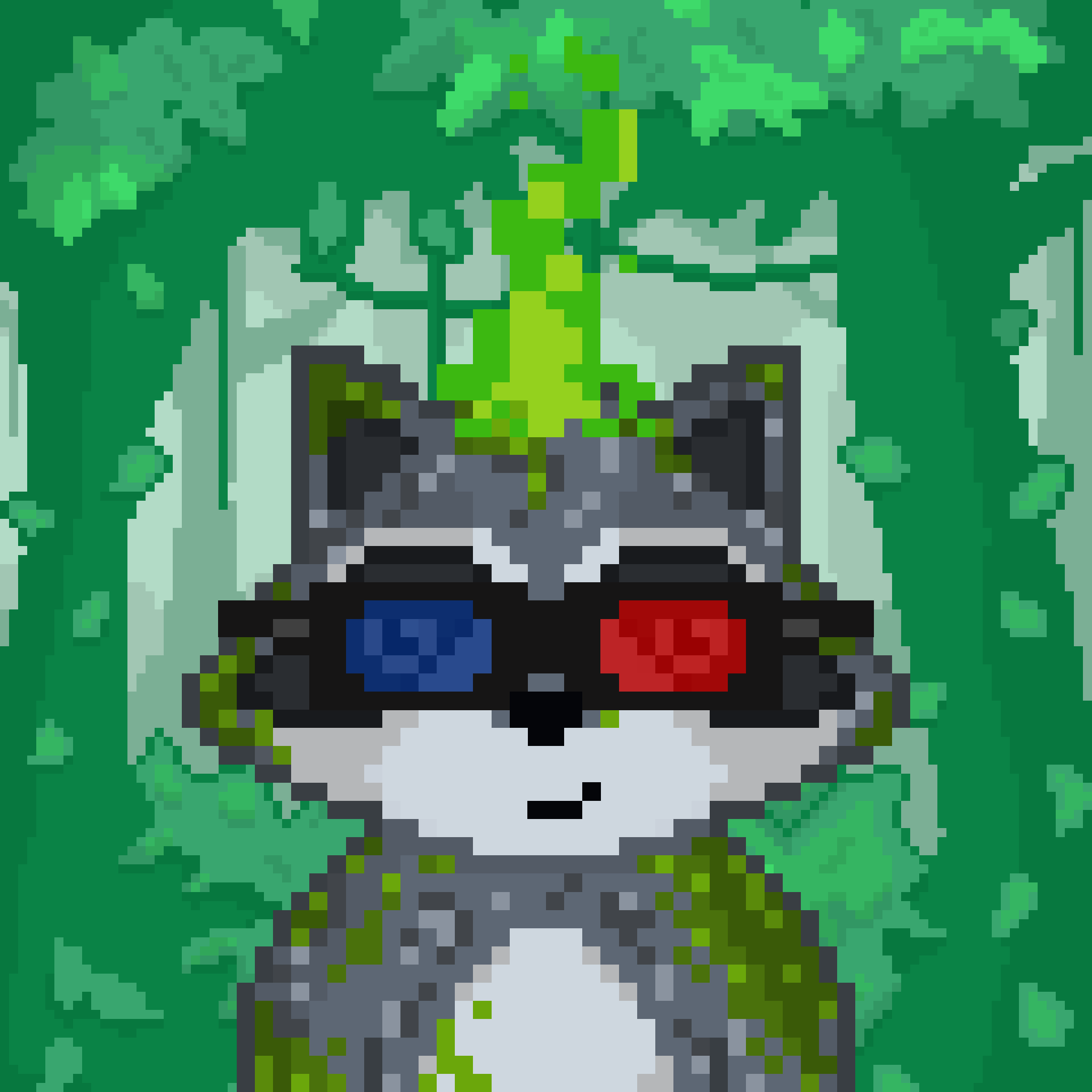 Pixel Raccoon #2181 NFT on Algorand