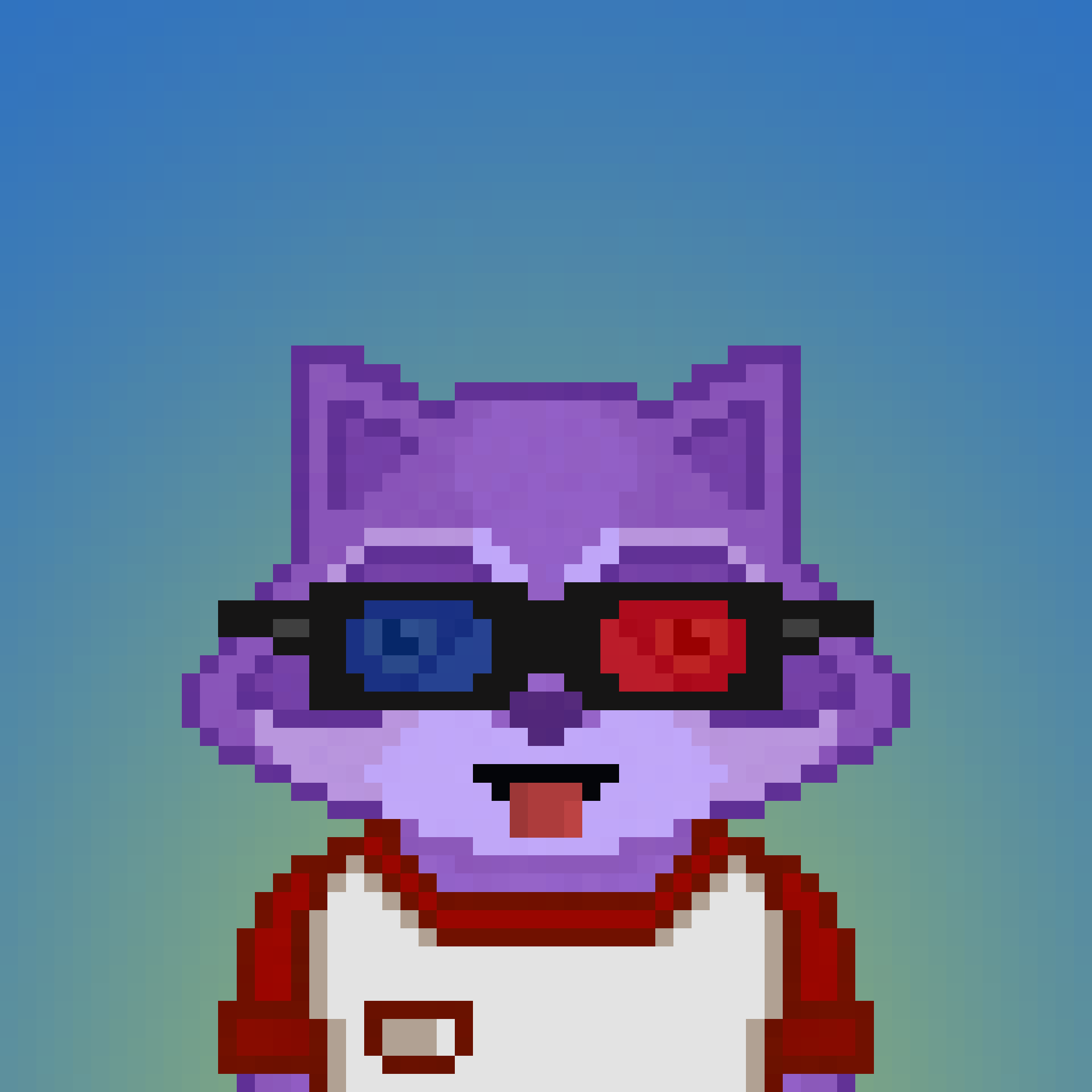 Pixel Raccoon #2187 NFT on Algorand