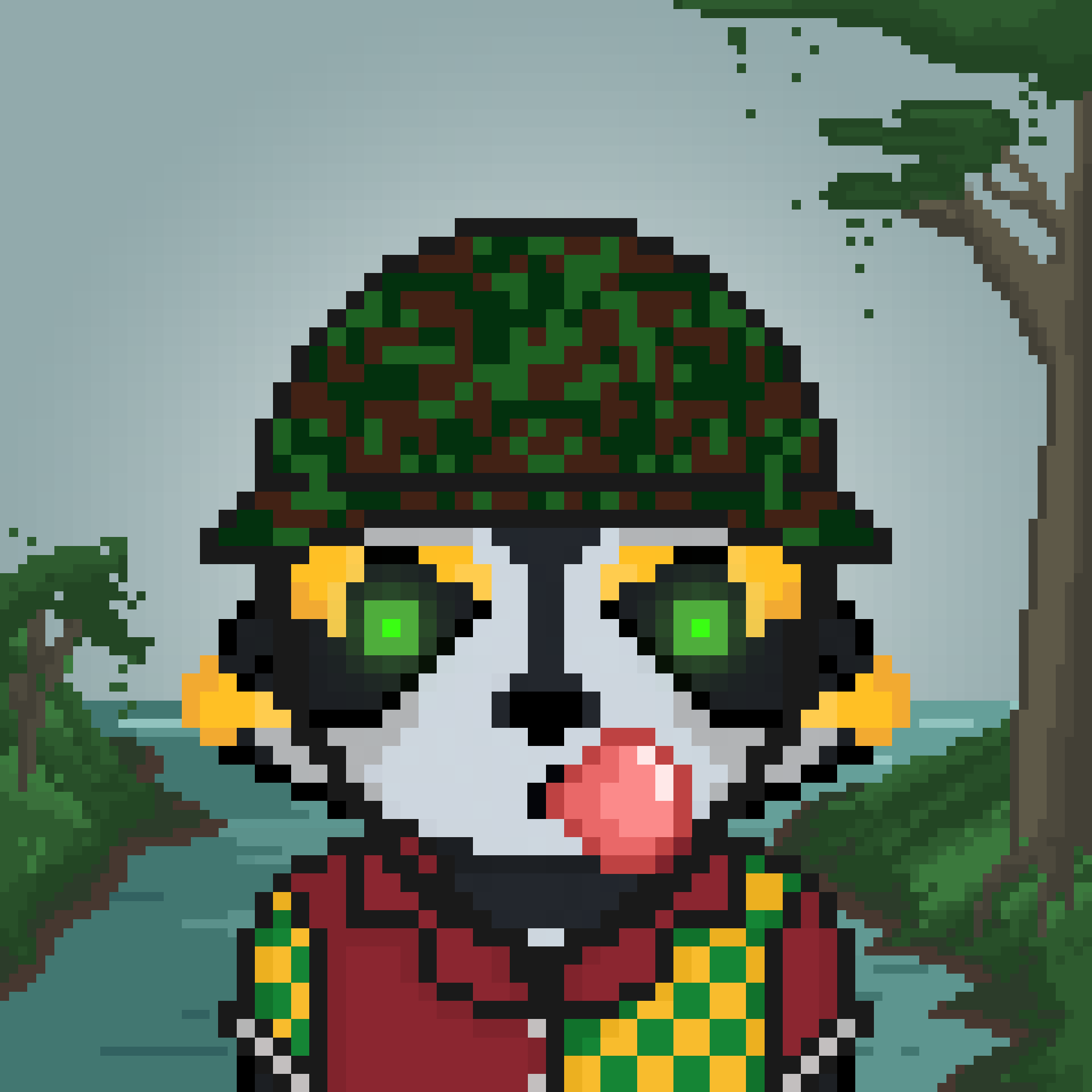 Pixel Raccoon #2260 NFT on Algorand