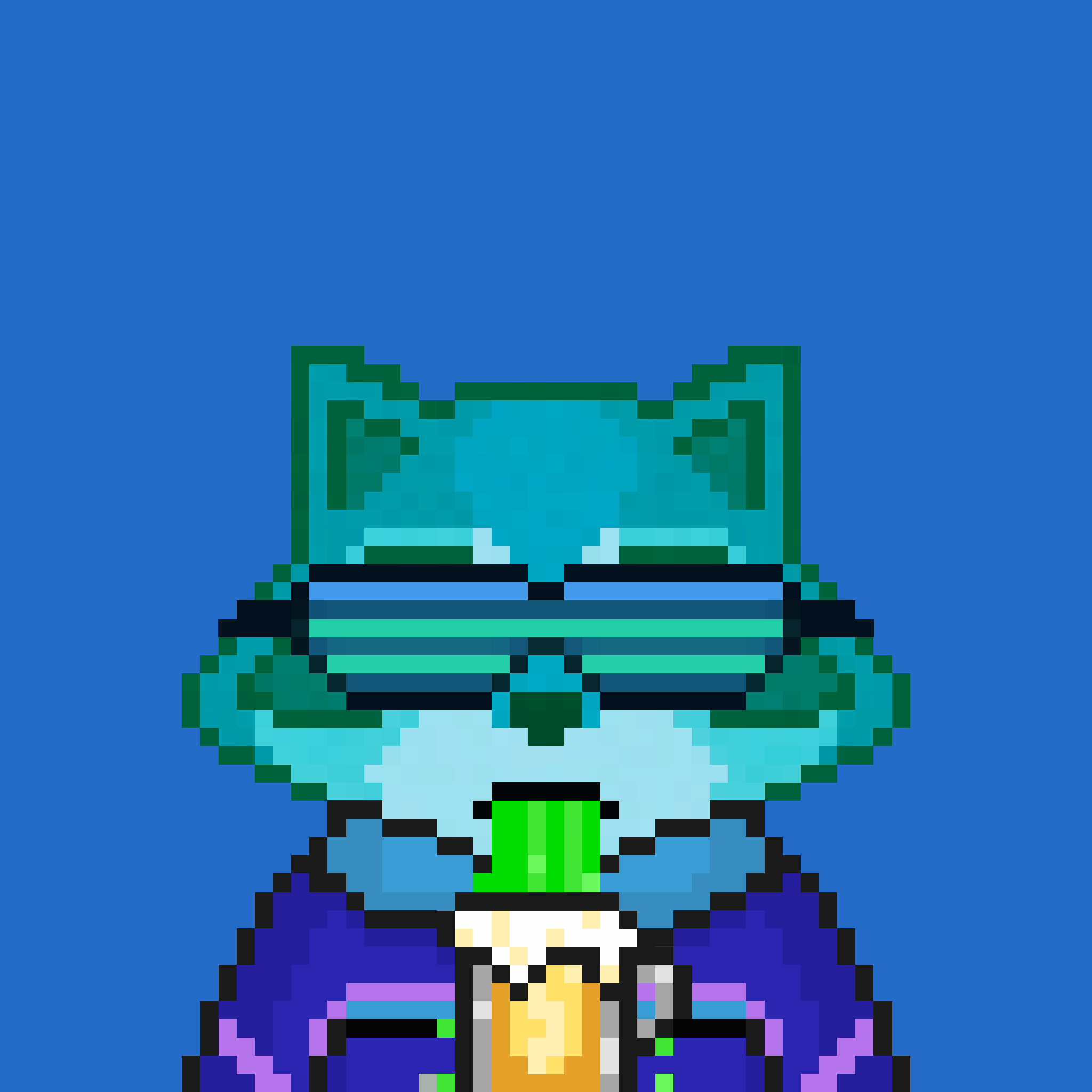 Pixel Raccoon #2262 NFT on Algorand