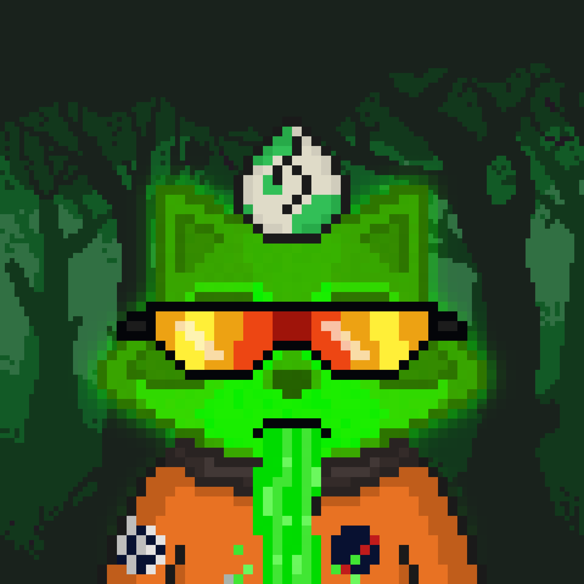 Pixel Raccoon #240 NFT on Algorand