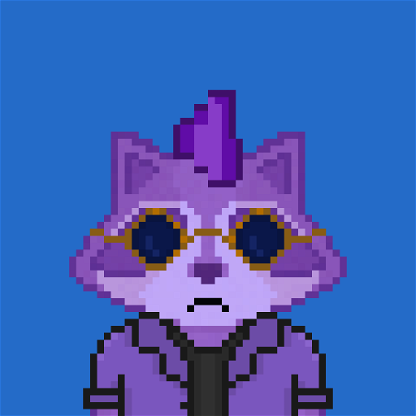 Pixel Raccoon #2411