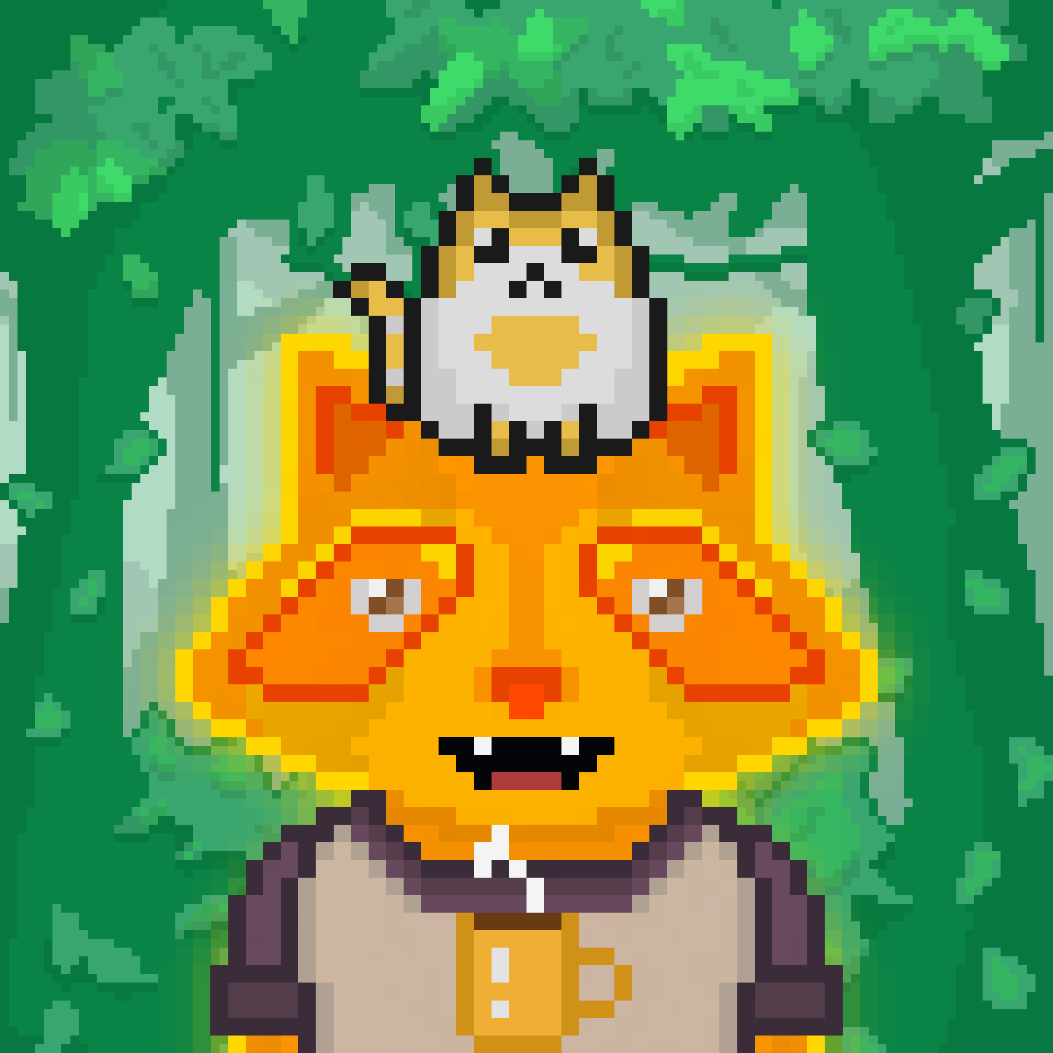 Pixel Raccoon #244 NFT on Algorand