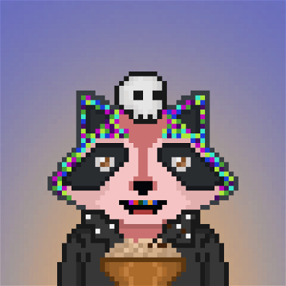 Pixel Raccoon #2457