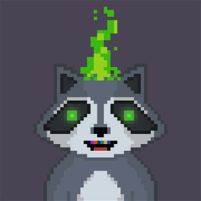 Pixel Raccoon #2468