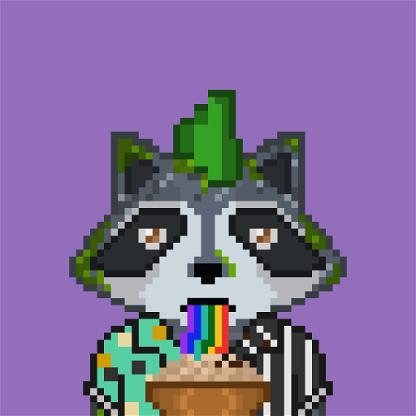 Pixel Raccoon #2480