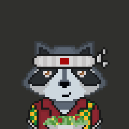 Pixel Raccoon #2482
