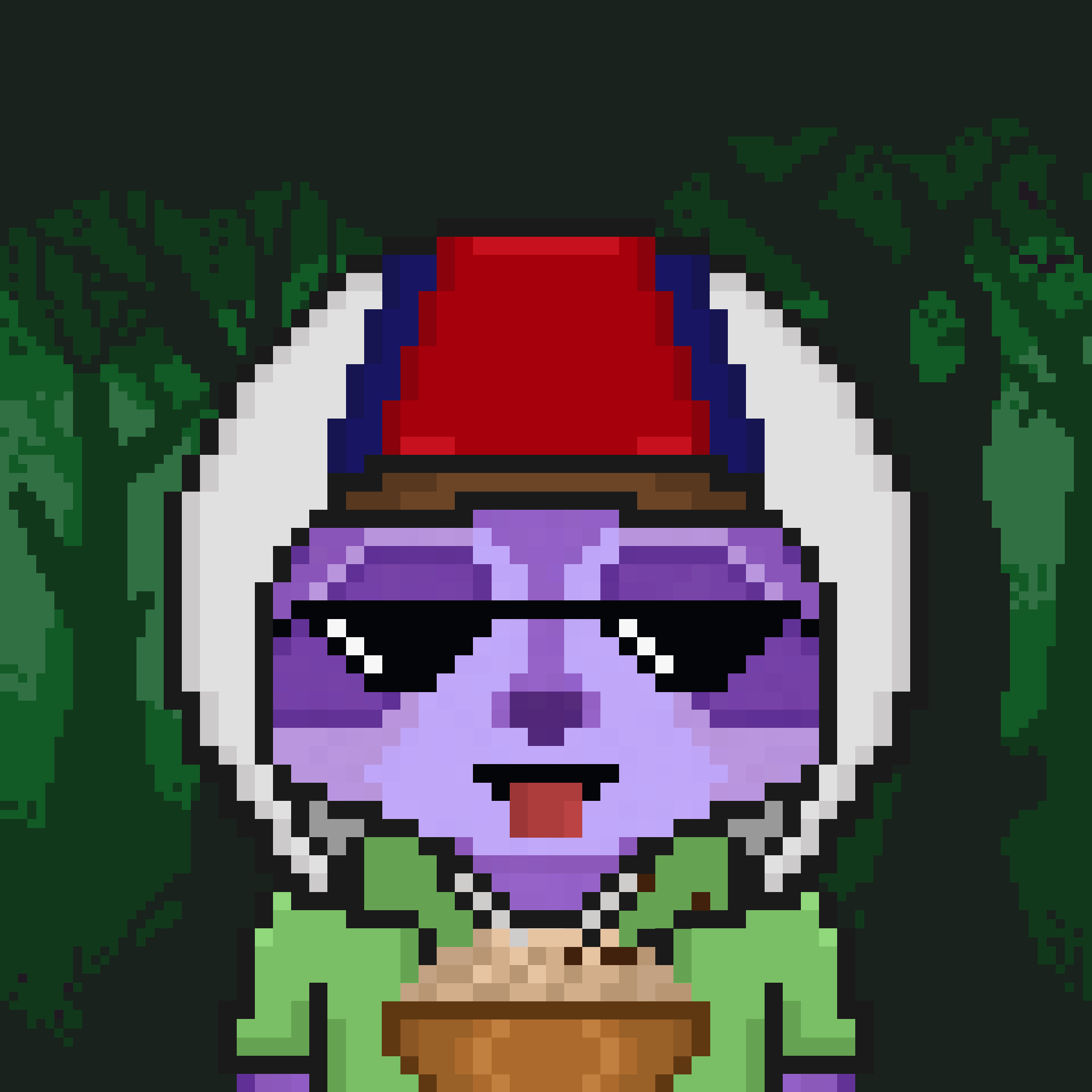 Pixel Raccoon #2483 NFT on Algorand