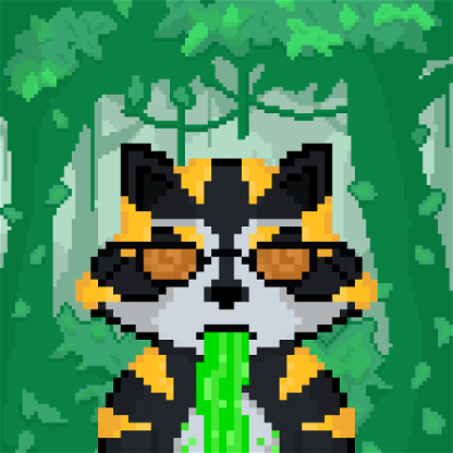 Pixel Raccoon #2490