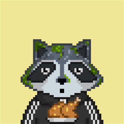Pixel Raccoon #2492