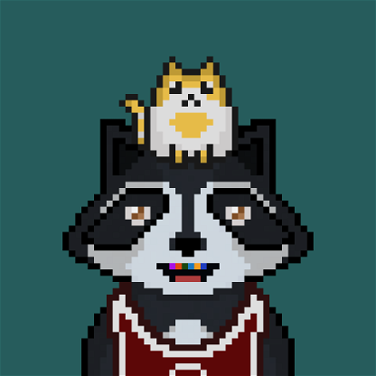 Pixel Raccoon #2496