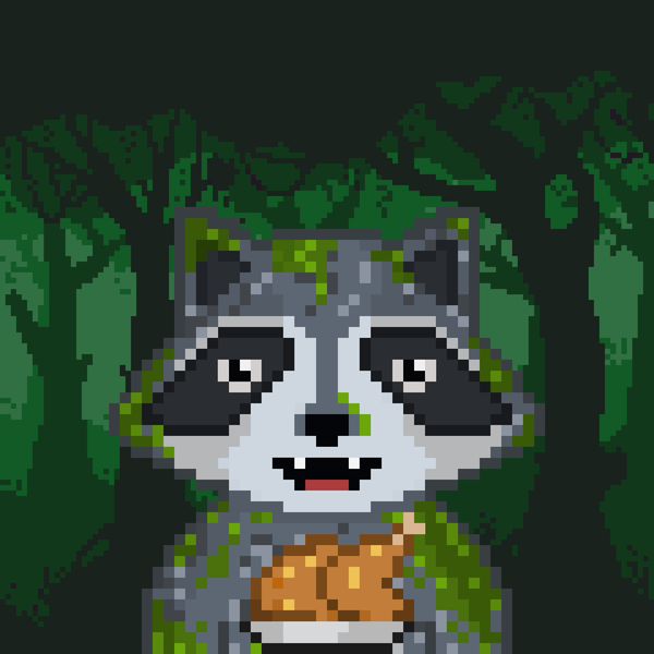 An image of Pixel Raccoon #26