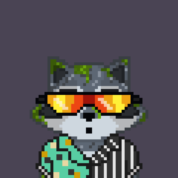 An image of Pixel Raccoon #27