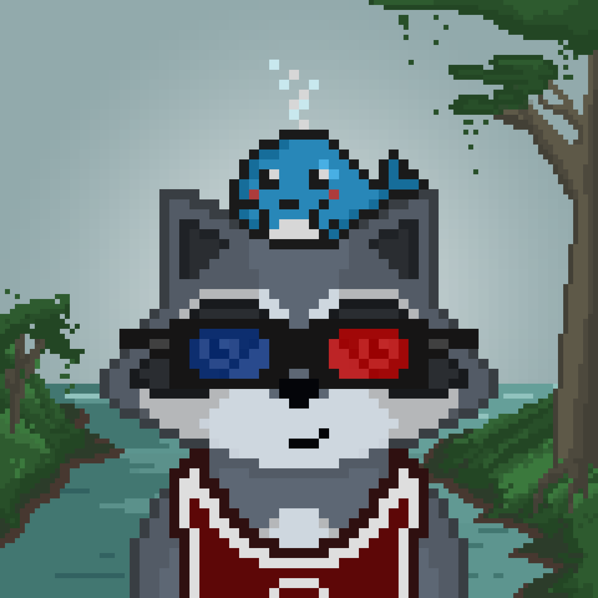 Pixel Raccoon #280 NFT on Algorand