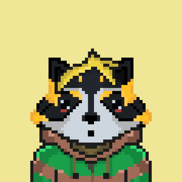 An image of Pixel Raccoon #31