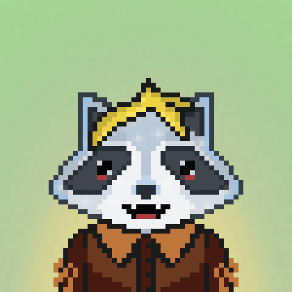 An image of Pixel Raccoon #34