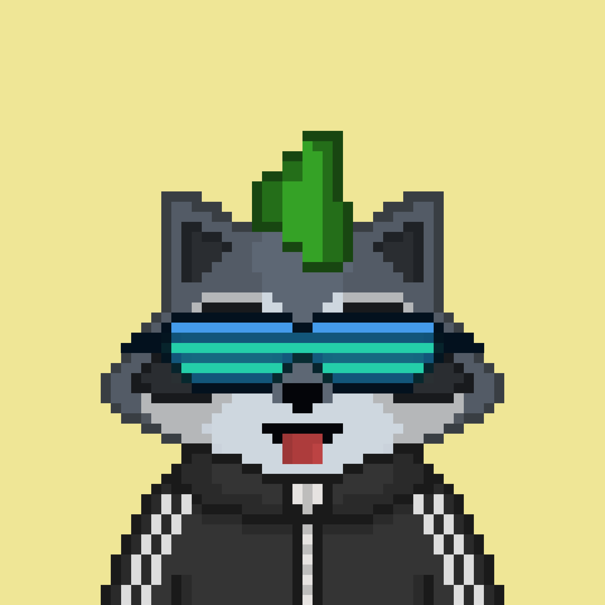 Pixel Raccoon #35 NFT on Algorand