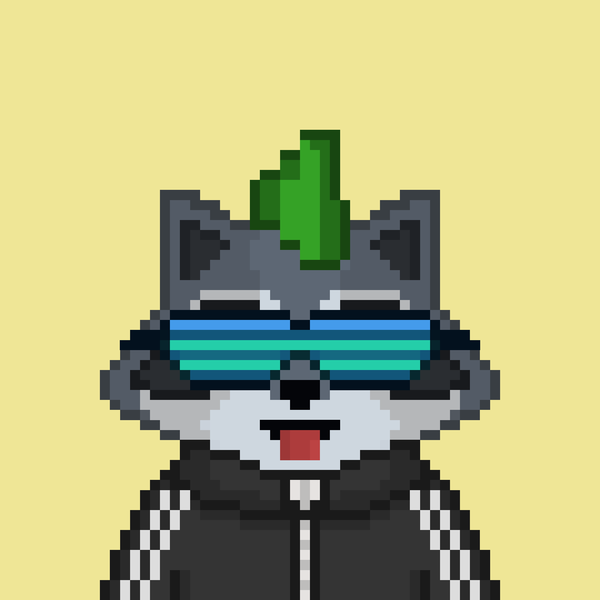 An image of Pixel Raccoon #35