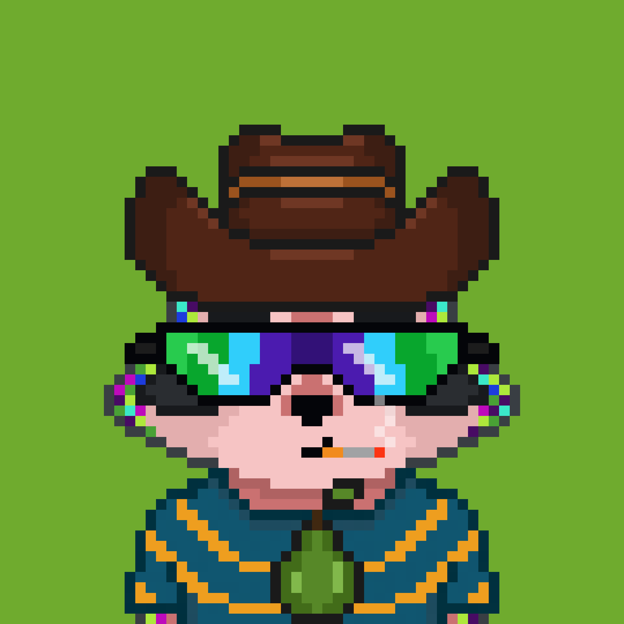 Pixel Raccoon #357 NFT on Algorand